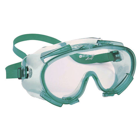 V80 Monogoggle Xtr, Clear Lens, Green Frame, 36/carton