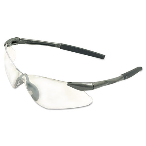 V30 Nemesis Vl Safety Glasses, Gunmetal Frame, Clear Lens