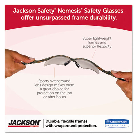 Nemesis Readers Safety Glasses, Smoke Frame, Smoke Polycarbonate Lens