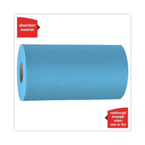 General Clean X60 Cloths, Small Roll, 9.8 X 13.4, Blue, 130/roll, 12 Rolls/carton