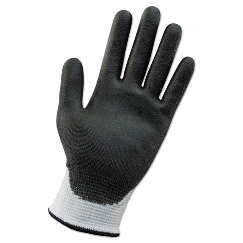 Kleenguard G60 Light-duty Polyurethane Coated Cut Resistant Gloves, 220 Mm Length, Small, White/black, 12 Pairs