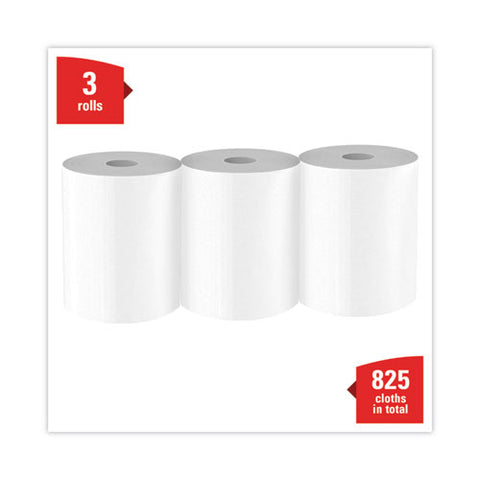 X70 Cloths, Center-pull, 9.8 X 12.2, White, 275/roll, 3 Rolls/carton