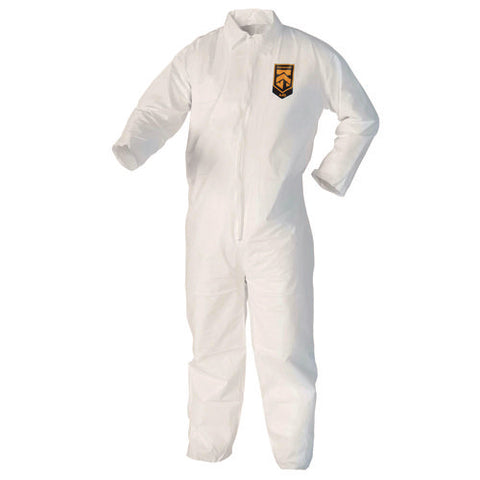 A40 Zipper Front Liquid And Particle Protection Coveralls, 3x-large, White, 25/carton