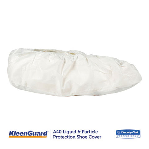 A40 Liquid And Particle Protection Shoe Covers, Medium, White, 400/carton