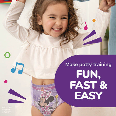 Pull-ups Learning Designs Potty Training Pants For Girls, 2t-3t, 16 Lbs To 34 Lbs, 94/carton