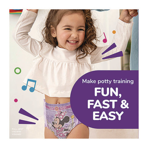 Learning Designs Potty Training Pants For Girls, Size 5, 3t-4t, 32 Lbs To 40 Lbs, 84/carton