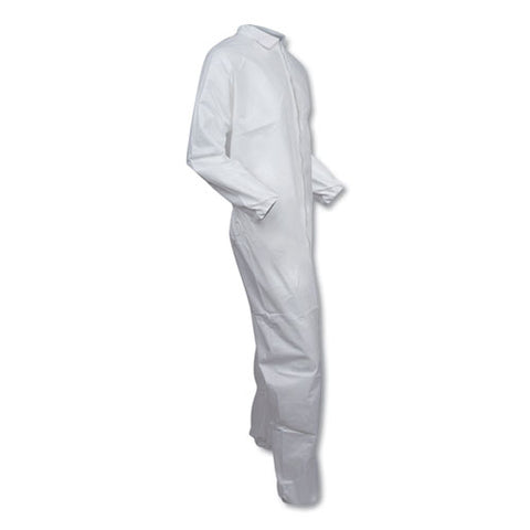 A30 Elastic-back And Cuff Coveralls, Large, White, 25/carton