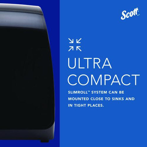 Slimroll Manual Towel Dispenser, 12.65 X 13.02 X 7.18, Black