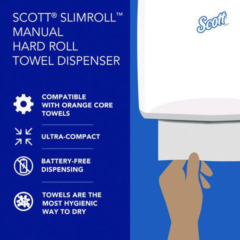 Slimroll Manual Towel Dispenser, 12.65 X 13.02 X 7.18, Black