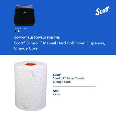 Slimroll Manual Towel Dispenser, 12.65 X 13.02 X 7.18, Black