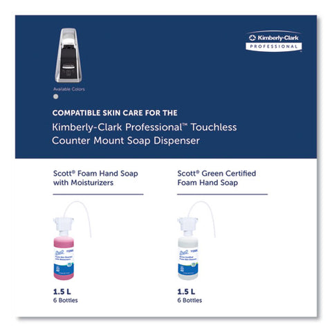 Touchless Counter Mount Skin Care Dispenser, 1.5 L, 2.12 X 4.25 X 5.56, Chrome