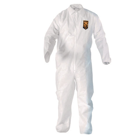 A20 Breathable Particle Protection Coveralls, Zip Front, Elastic Back, Wrists, Ankles, 3x-large, White, 20/carton