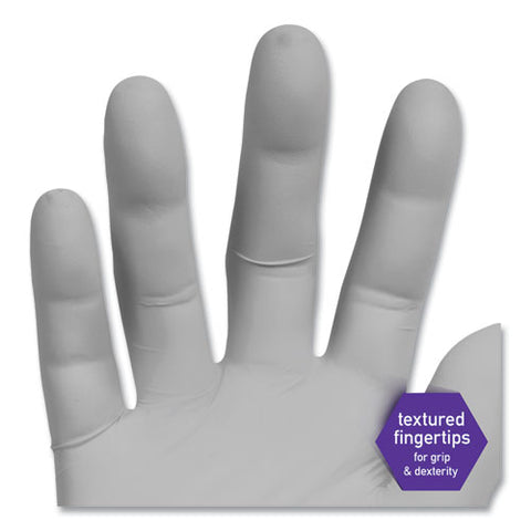 Sterling Nitrile Exam Gloves, Powder-free, Gray, 242 Mm Length, Medium, 200/box