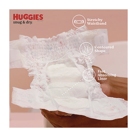 Snug And Dry Diapers, Size 3, 16 Lbs To 28 Lbs, 168/carton