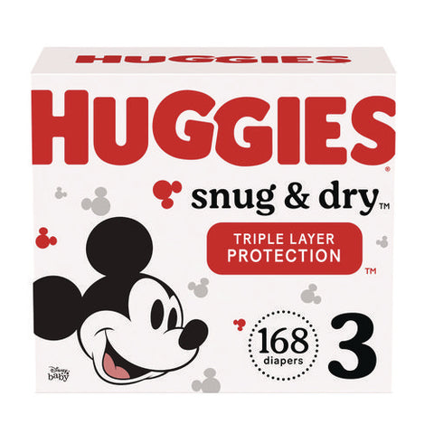 Snug And Dry Diapers, Size 3, 16 Lbs To 28 Lbs, 168/carton