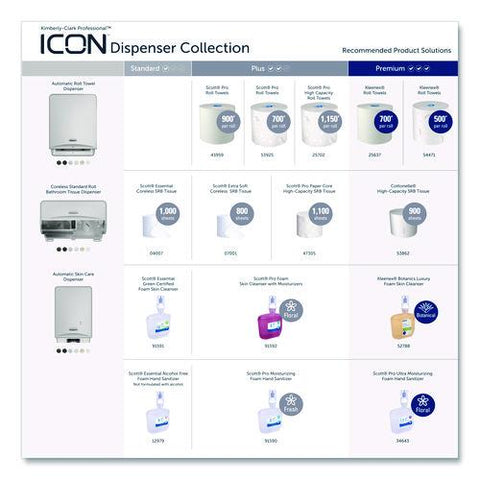 Icon Automatic Roll Towel Recessed Dispenser Housing, Without Trim Panel, Stainless Steel