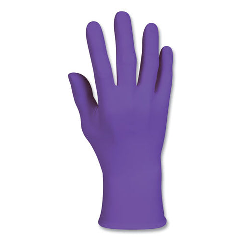 Purple Nitrile Exam Gloves, 242 Mm Length, Small, Purple, 100/box