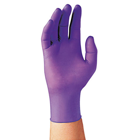 Purple Nitrile Exam Gloves, 242 Mm Length, Medium, Purple, 1,000/carton