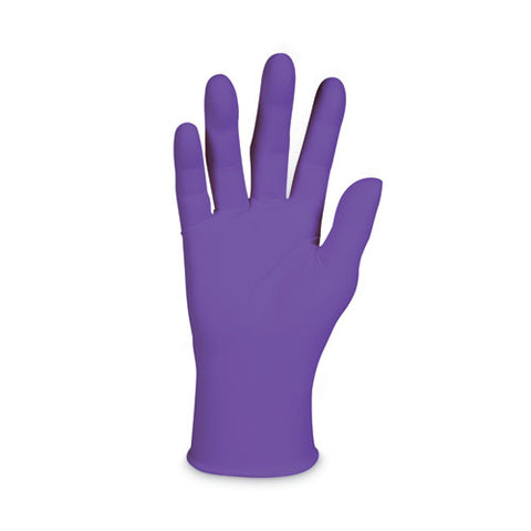 Purple Nitrile Exam Gloves, 242 Mm Length, X-large, Purple, 90/box