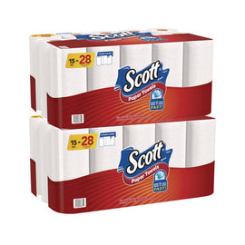 Choose-a-sheet Mega Kitchen Roll Paper Towels, 1-ply, 7.31 X 11, White, 100 Sheets/roll, 15 Rolls/pack, 2 Packs/carton