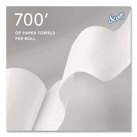 100% Recycled Hard Roll Paper Towels, 1-ply, 8" X 700 Ft, White, 6/carton