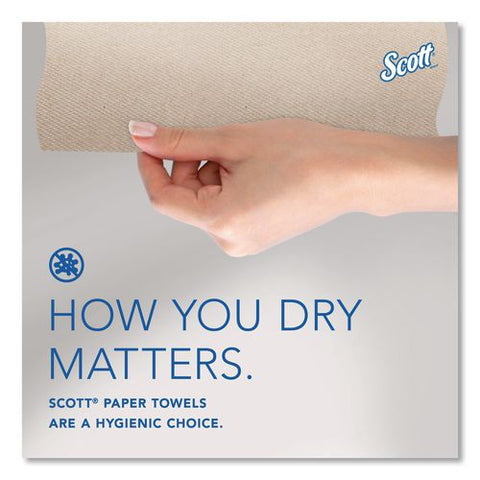 100% Recycled Hard Roll Paper Towels, 1-ply, 8" X 900 Ft, Brown, 6/carton