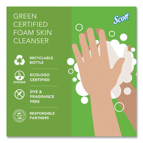 Essential Green Certified Foam Skin Cleanser Refill, Unscented, 1,000 Ml, 6/carton