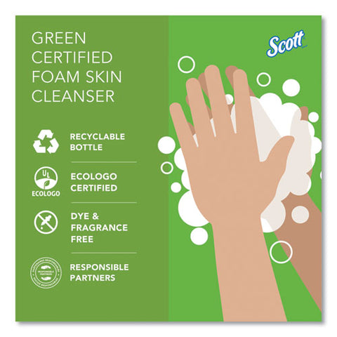 Essential Green Certified Foam Skin Cleanser Refill, Unscented, 1,000 Ml