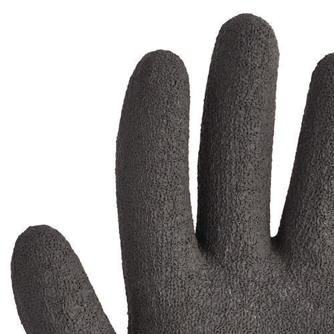 G40 Latex Coated Gloves, 270 Mm Length, 11 X-large, Poly/cotton, Gray/black, 12 Pairs/pack