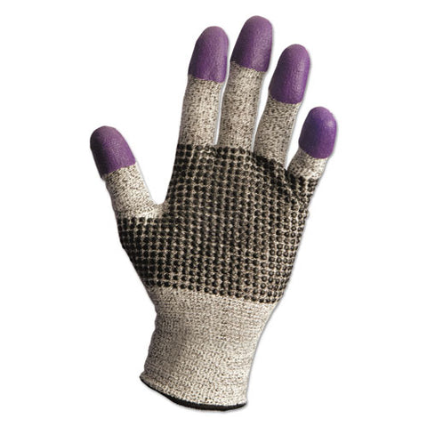 G60 Purple Nitrile Gloves, 250mm Length, X-large/size 10, Black/white, 12 Pairs/carton