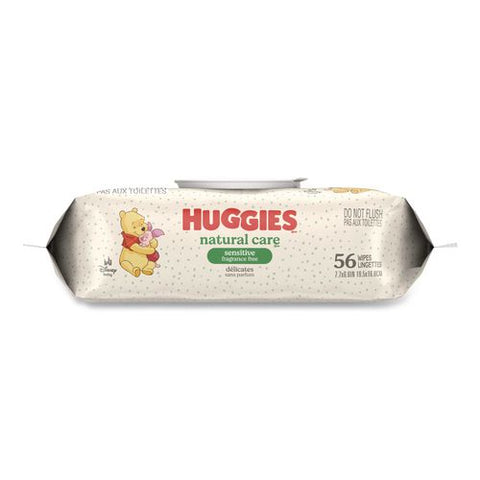 Natural Care Sensitive Baby Wipes, 1-ply, 6.6 X, 7.7, Unscented, Disney Design, 56 Wipes/ez Pull Pouch, 3 Pouches/pack