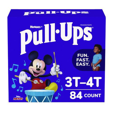 Pull-ups Learning Designs Potty Training Pants For Boys, Size 5, 3t-4t, 32 Lbs To 40 Lbs, 84/carton