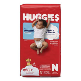 Little Snugglers Baby Diapers, Size Newborn To 10 Lbs, Disney Design, 31/pack
