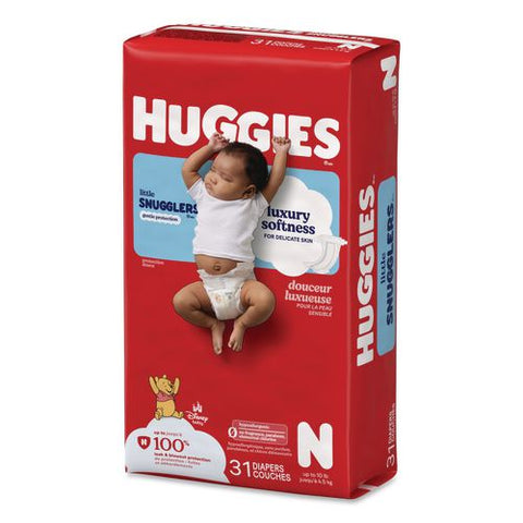 Little Snugglers Baby Diapers, Size Newborn To 10 Lbs, Disney Design, 31/pack
