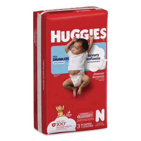 Little Snugglers Baby Diapers, Size Newborn To 10 Lbs, Disney Design, 31/pack