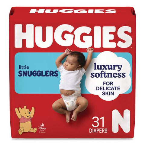 Little Snugglers Baby Diapers, Size Newborn To 10 Lbs, Disney Design, 31/pack