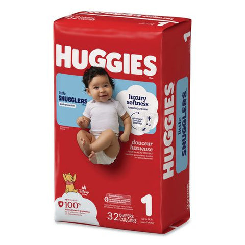 Little Snugglers Baby Diapers, Size 1, 8 Lbs To 14 Lbs, Disney Design, 32/pack