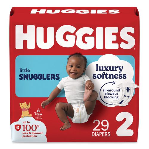 Little Snugglers Baby Diapers, Size 2, 12 Lbs To 18 Lbs, Disney Design, 29/pack