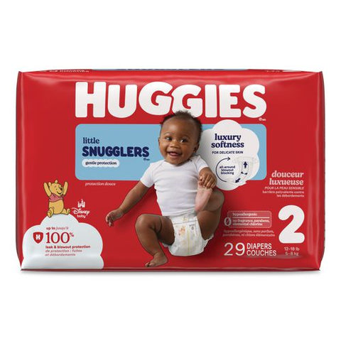 Little Snugglers Baby Diapers, Size 2, 12 Lbs To 18 Lbs, Disney Design, 29/pack