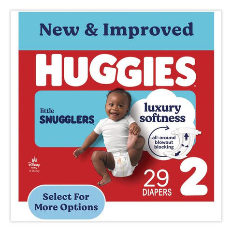 Little Snugglers Baby Diapers, Size 2, 12 Lbs To 18 Lbs, Disney Design, 29/pack