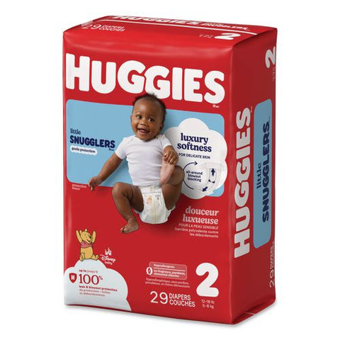 Little Snugglers Baby Diapers, Size 2, 12 Lbs To 18 Lbs, Disney Design, 29/pack
