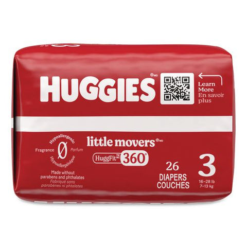 Little Movers Huggfit 360 Degree, Size 3, 16 Lbs To 28 Lbs, Disney Design, 26/pack