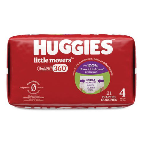 Little Movers Huggfit 360 Degree, Size 4, 22 Lbs To 37 Lbs Disney Design, 21/pack