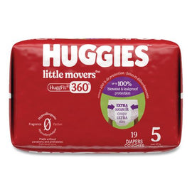 Little Movers Huggfit 360 Degree, Size 5, Over 27 Lbs, Disney Design, 19 Diapers/pack, 4 Packs/carton