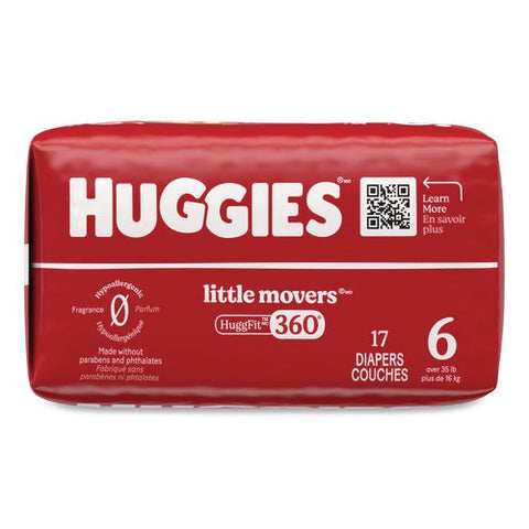 Little Movers Huggfit 360 Degree, Size 6, Over 35 Lbs, Disney Design, 17/pack