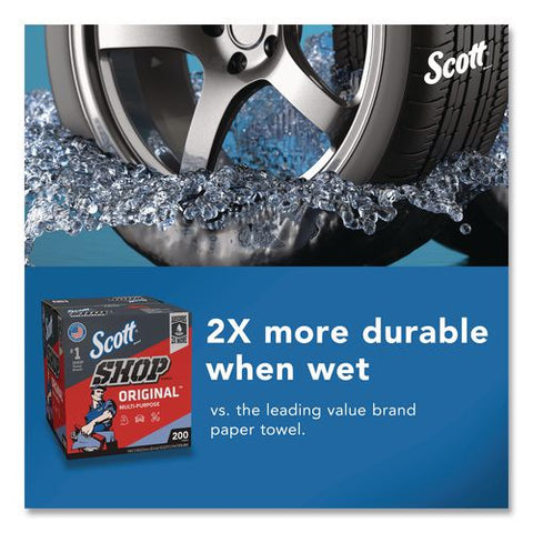 Shop Towels Original, 1-ply, 9 X 12, Unscented, Blue, 200/box