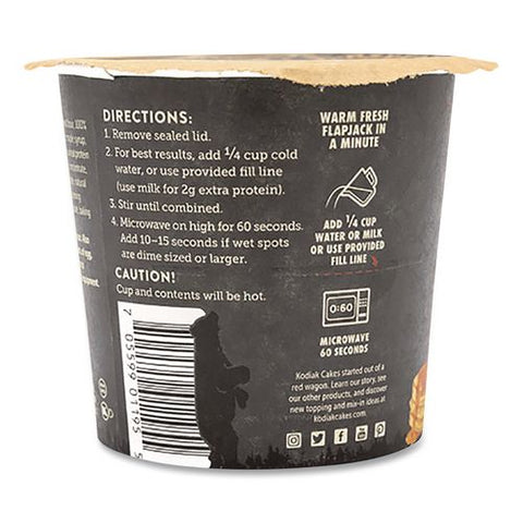 Cakes Buttermilk And Maple Flapjack Power Cup, 2.15 Oz Cup, 12/carton