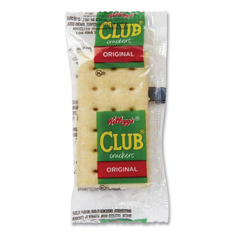 Club Original Crackers, 0.25 Oz Individually Wrapped, 2/pack, 500 Packs/carton