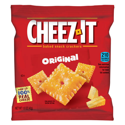 Cheez-it Crackers, 1.5 Oz Single-serving Snack Pack, 8/box