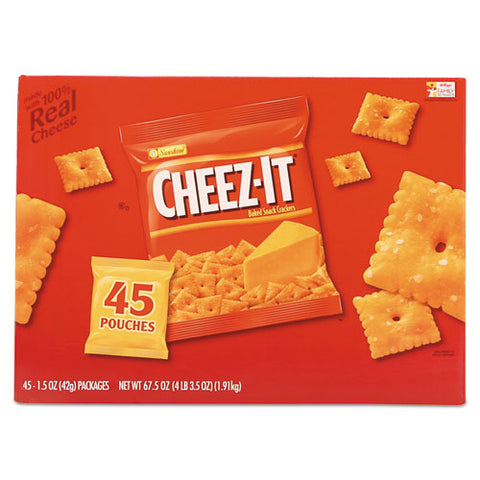 Cheez-it Crackers, Original, 1.5 Oz Pack, 45 Packs/carton